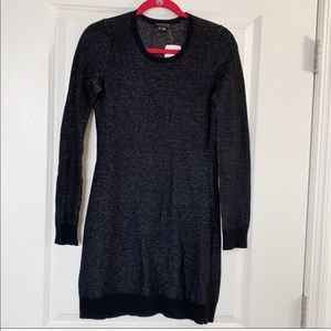 Theory Wool Black Sweater Dress